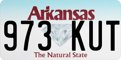 AR license plate 973KUT