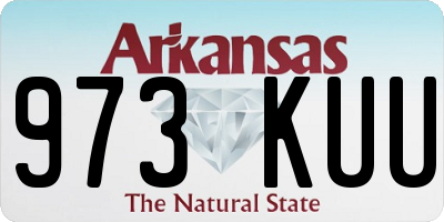 AR license plate 973KUU