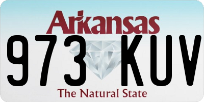 AR license plate 973KUV