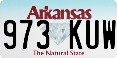 AR license plate 973KUW