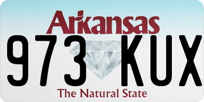 AR license plate 973KUX
