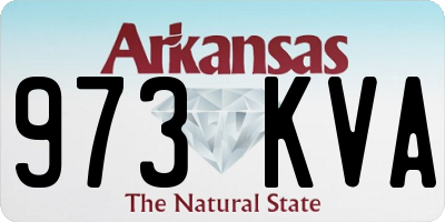 AR license plate 973KVA