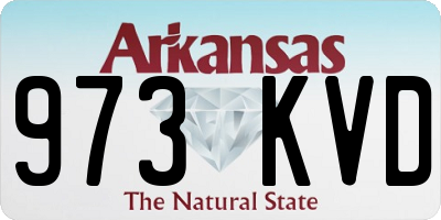 AR license plate 973KVD