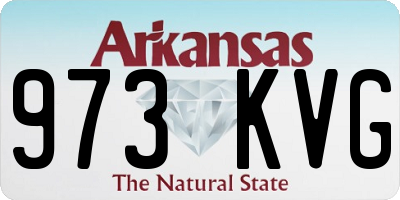 AR license plate 973KVG
