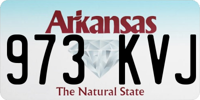 AR license plate 973KVJ