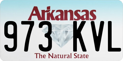 AR license plate 973KVL