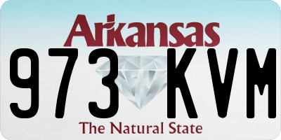 AR license plate 973KVM