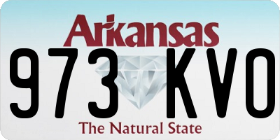 AR license plate 973KVO