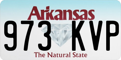 AR license plate 973KVP
