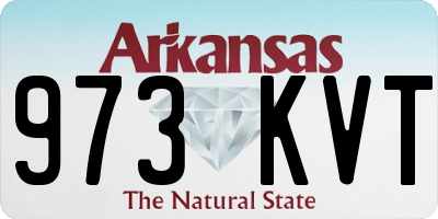 AR license plate 973KVT