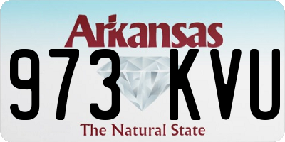 AR license plate 973KVU