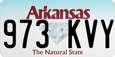 AR license plate 973KVY