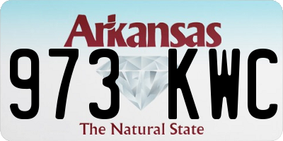 AR license plate 973KWC
