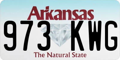 AR license plate 973KWG