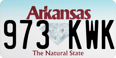 AR license plate 973KWK