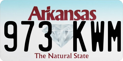 AR license plate 973KWM