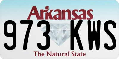 AR license plate 973KWS