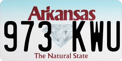 AR license plate 973KWU
