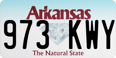 AR license plate 973KWY