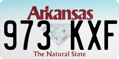 AR license plate 973KXF