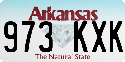 AR license plate 973KXK