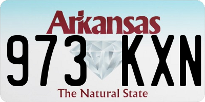 AR license plate 973KXN