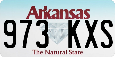 AR license plate 973KXS