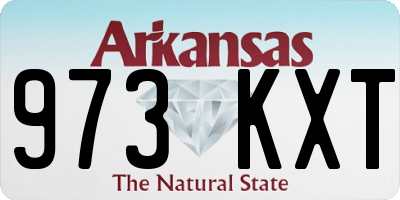 AR license plate 973KXT
