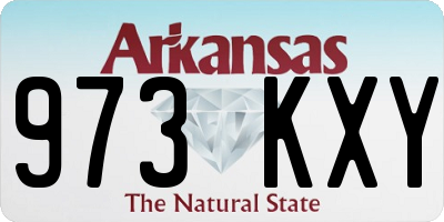AR license plate 973KXY