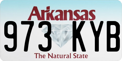 AR license plate 973KYB
