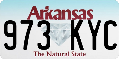 AR license plate 973KYC