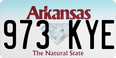 AR license plate 973KYE