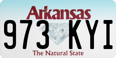 AR license plate 973KYI