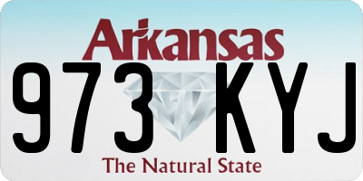 AR license plate 973KYJ