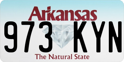 AR license plate 973KYN
