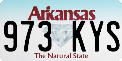 AR license plate 973KYS