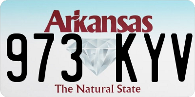 AR license plate 973KYV