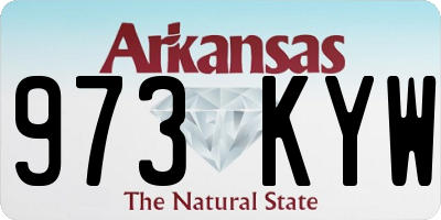 AR license plate 973KYW
