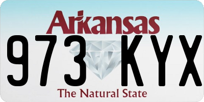 AR license plate 973KYX