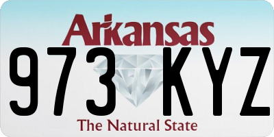AR license plate 973KYZ