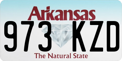 AR license plate 973KZD