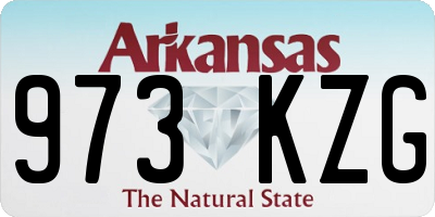 AR license plate 973KZG