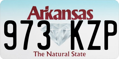 AR license plate 973KZP