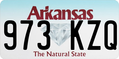 AR license plate 973KZQ