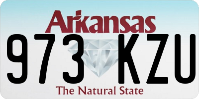 AR license plate 973KZU