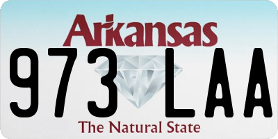 AR license plate 973LAA