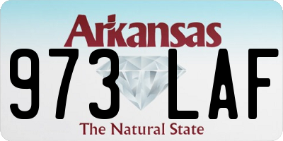 AR license plate 973LAF