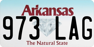 AR license plate 973LAG