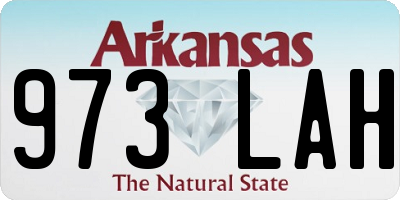 AR license plate 973LAH