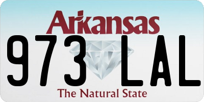 AR license plate 973LAL